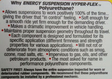 Energy Suspension Formula 5 Prelube Polyurethane 0.5 Oz 3 Pack P.N. 9.11110